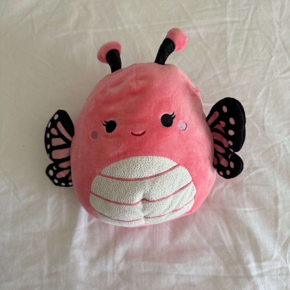 Pink butterfly squishmallow